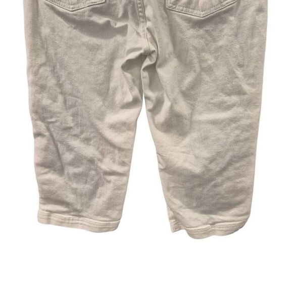 Lee Women's White Cotton/Spandex Denim Just Below the Waist Long Shorts Knee Len - Picture 2 of 8